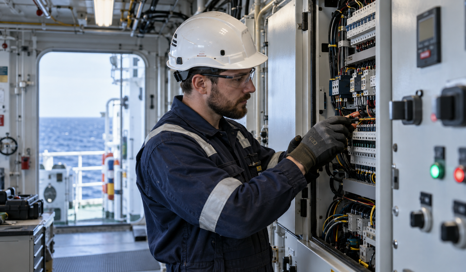 maritim elektriker lønn
