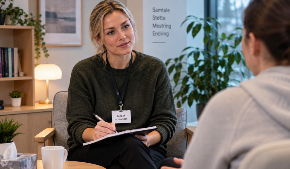klinisk sosionom lønn